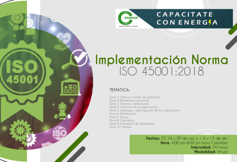 Capacitación Implementación Norma ISO 45001:2018