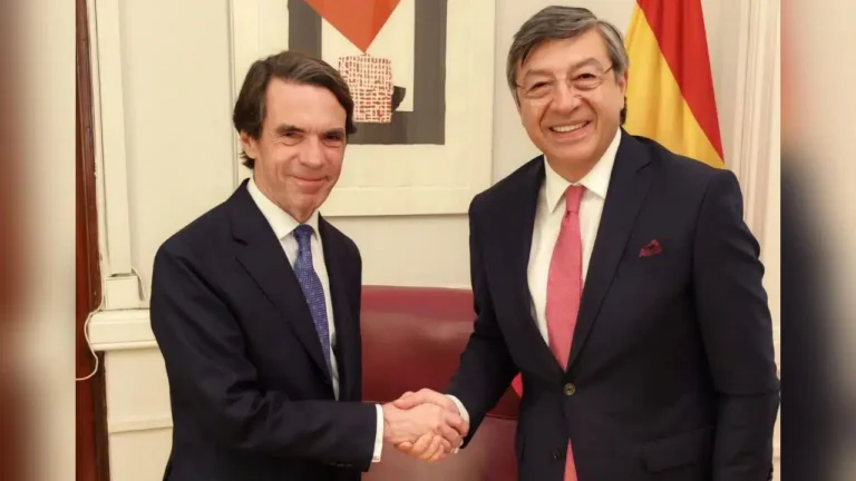 Jorge Hernando Pedraza se reunió en España con el expresidente de ese país José María Aznar