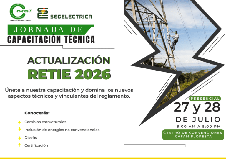 Jornada de Capacitación Técnica Actualización RETIE 2026