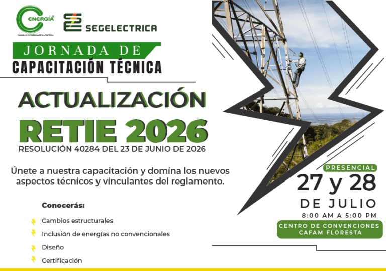 Jornada de Capacitación Técnica Actualización RETIE 2026