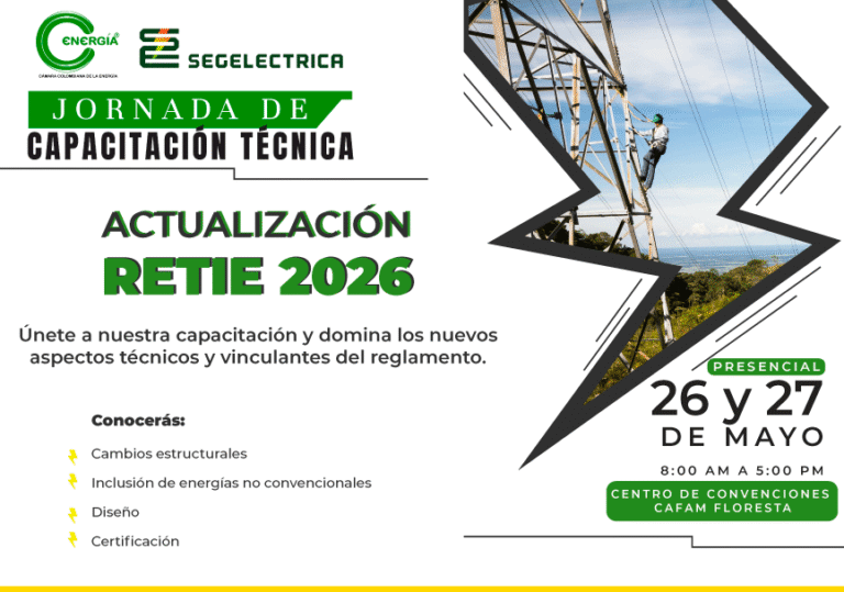 Jornada de Capacitación Técnica Actualización RETIE 2026